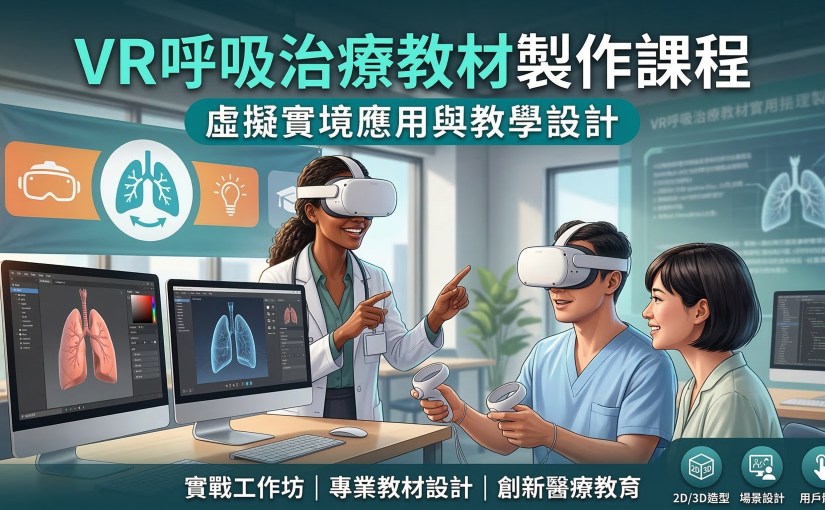 VR呼吸治療教材製作課程